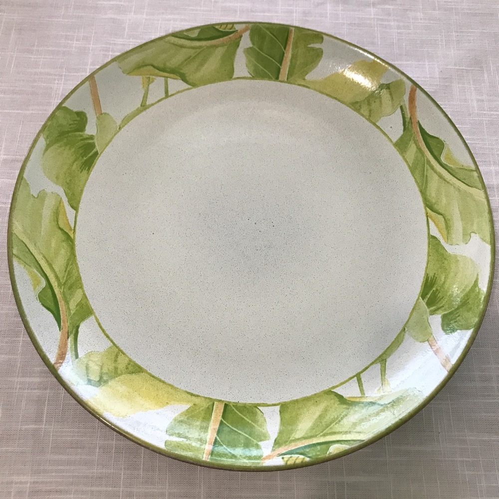 2 Tropical 222 Fifth Barbados Dinner Plates
